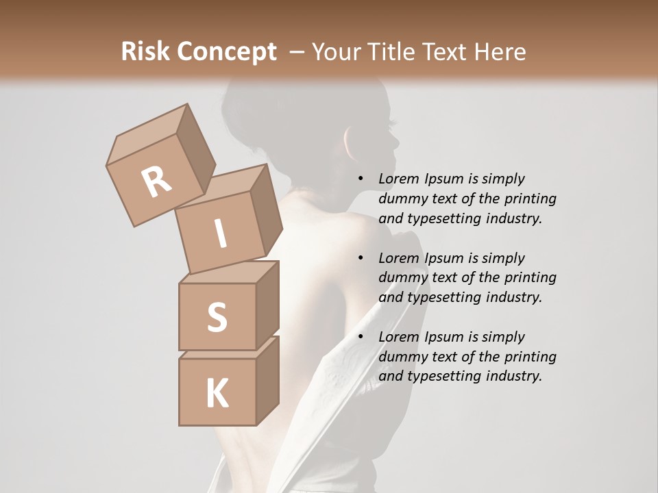 Romantic Skin Dress PowerPoint Template