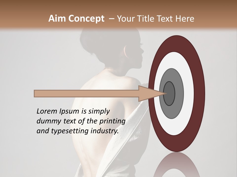 Romantic Skin Dress PowerPoint Template