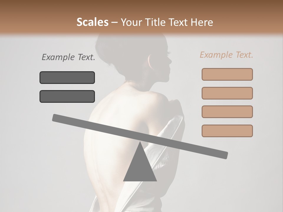 Romantic Skin Dress PowerPoint Template