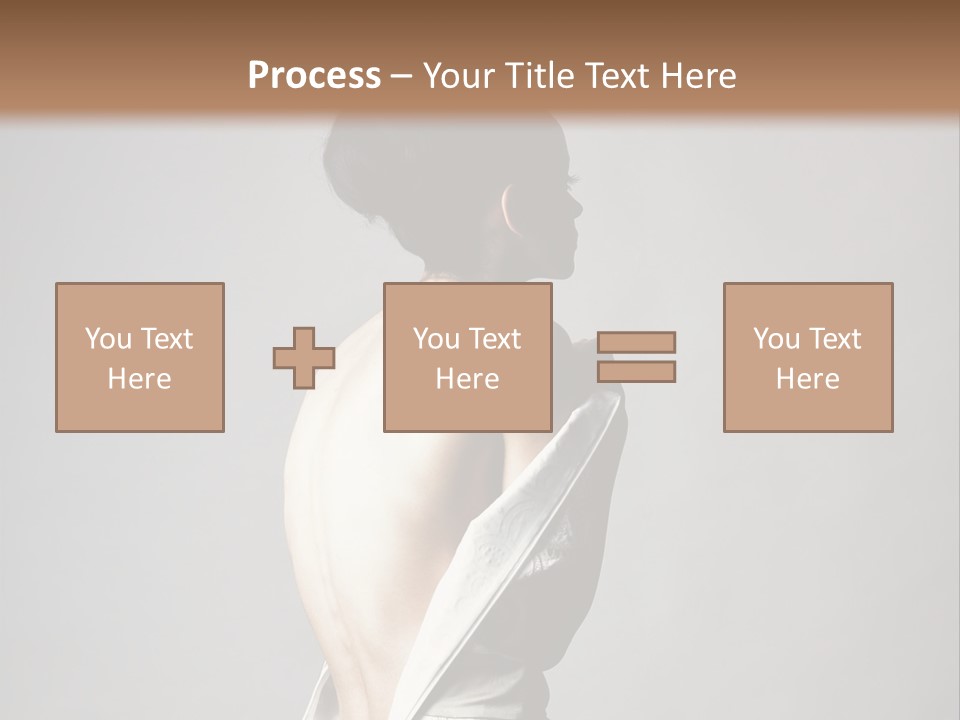 Romantic Skin Dress PowerPoint Template