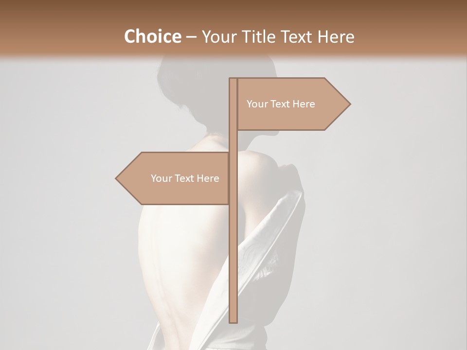 Romantic Skin Dress PowerPoint Template