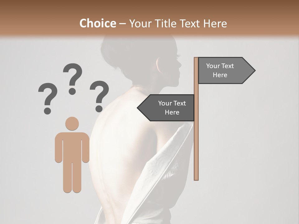 Romantic Skin Dress PowerPoint Template