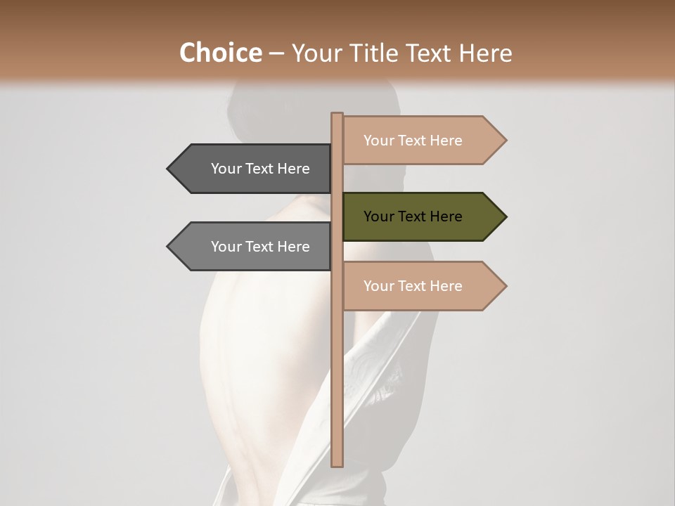 Romantic Skin Dress PowerPoint Template