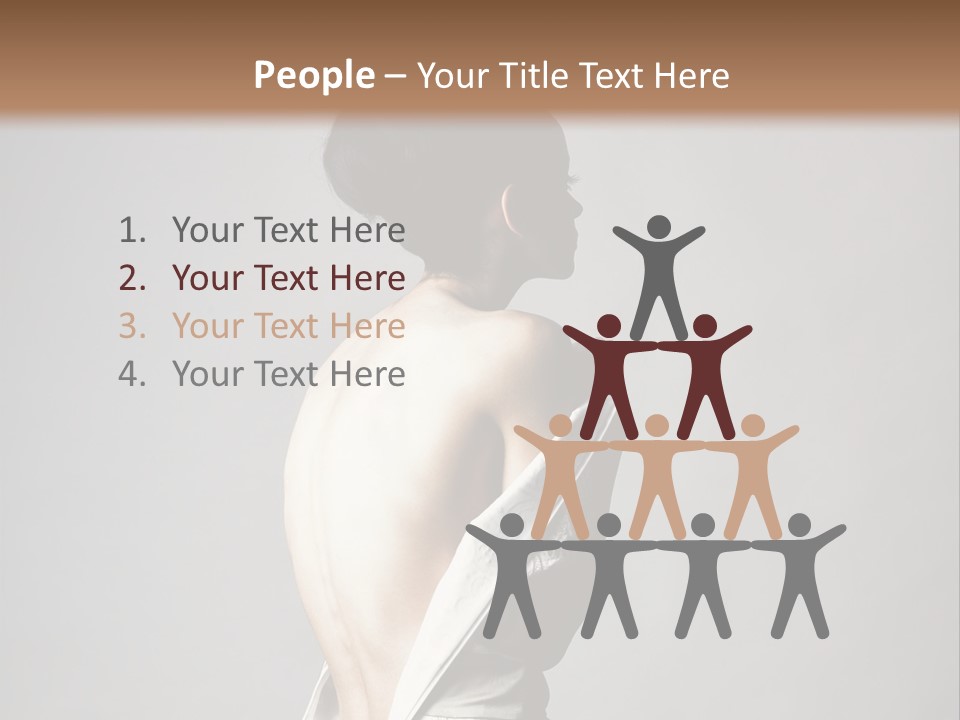 Romantic Skin Dress PowerPoint Template