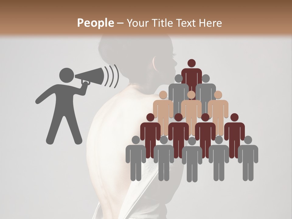 Romantic Skin Dress PowerPoint Template