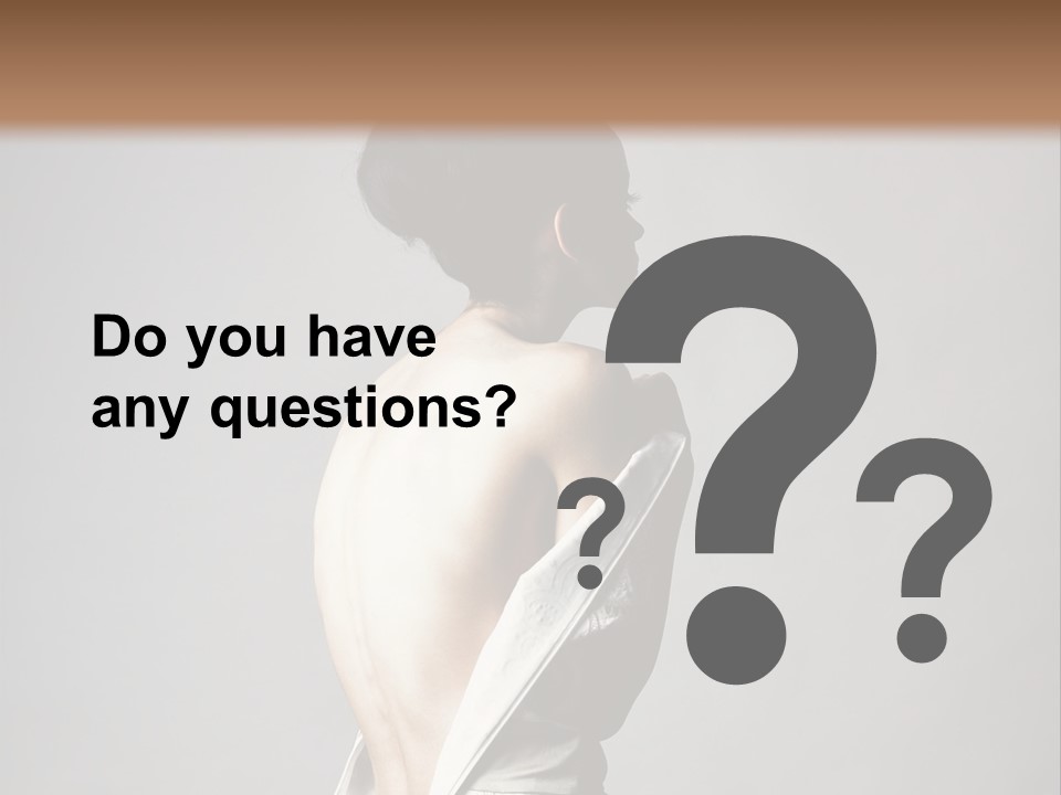 Romantic Skin Dress PowerPoint Template