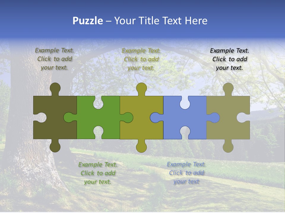 Sumava Mountainous Countryside PowerPoint Template