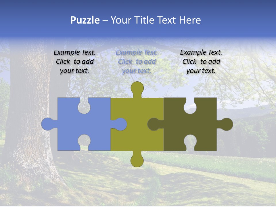 Sumava Mountainous Countryside PowerPoint Template