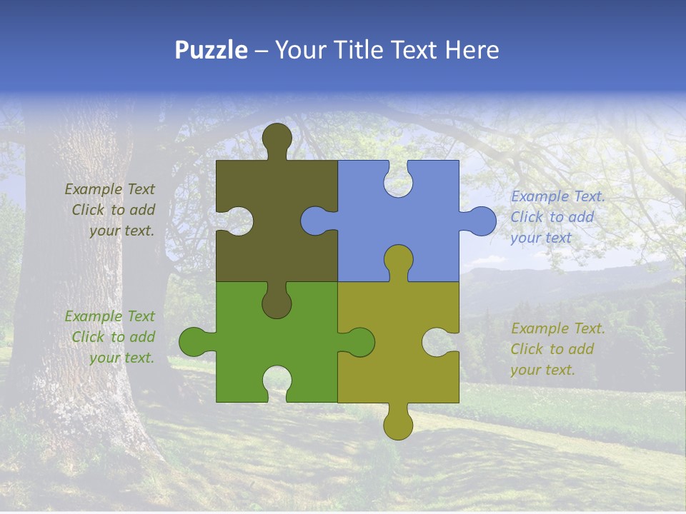 Sumava Mountainous Countryside PowerPoint Template