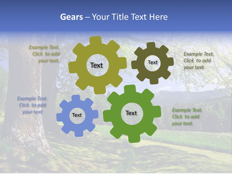 Sumava Mountainous Countryside PowerPoint Template