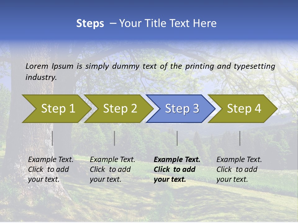 Sumava Mountainous Countryside PowerPoint Template