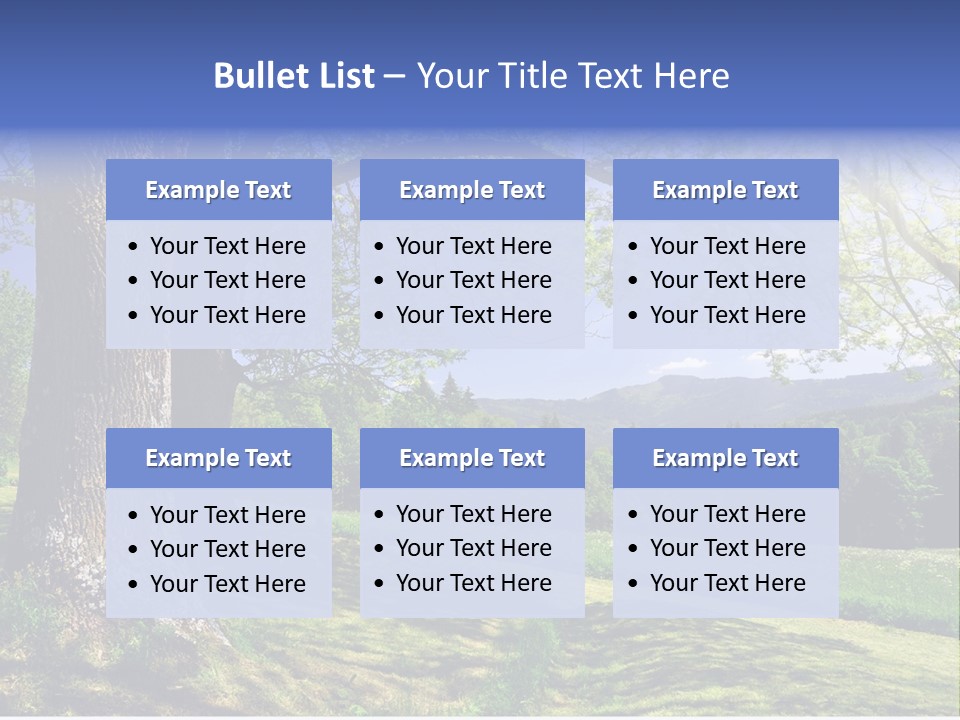Sumava Mountainous Countryside PowerPoint Template