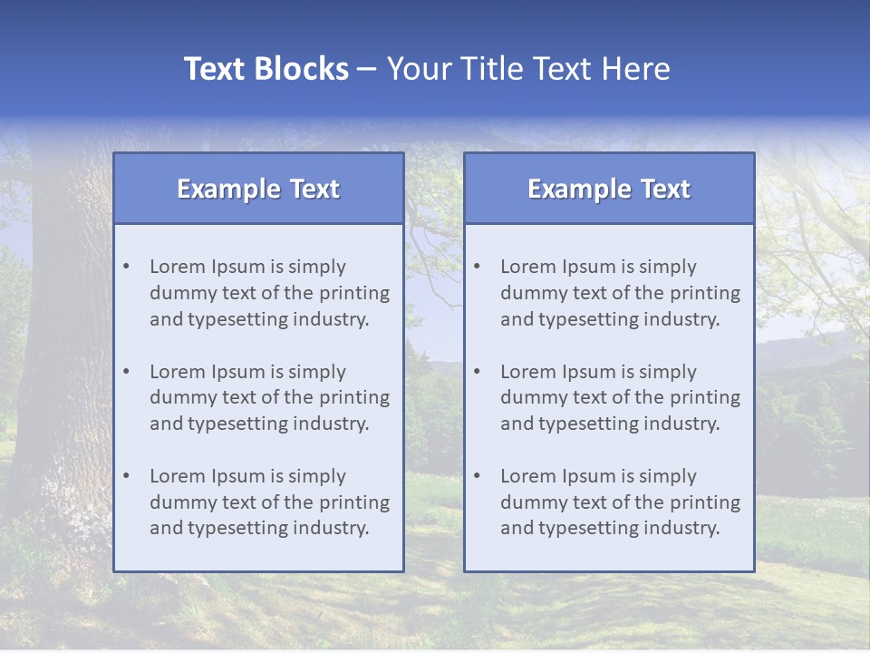 Sumava Mountainous Countryside PowerPoint Template