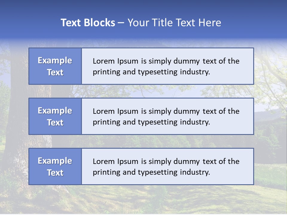 Sumava Mountainous Countryside PowerPoint Template