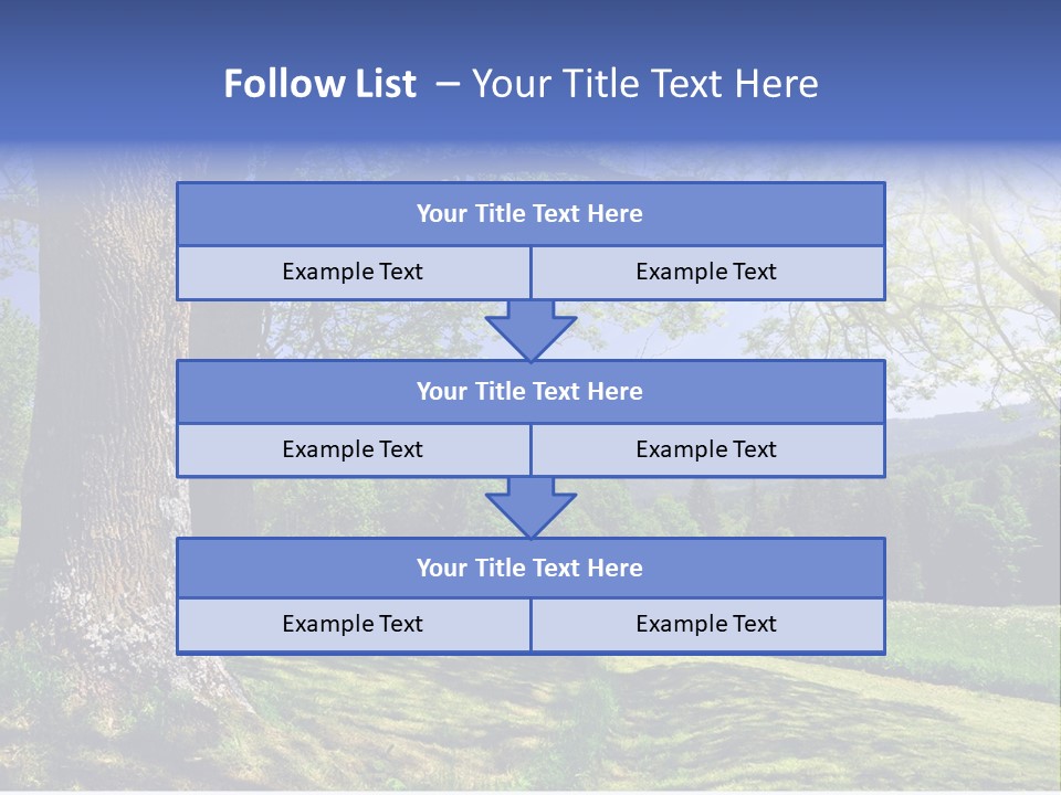 Sumava Mountainous Countryside PowerPoint Template