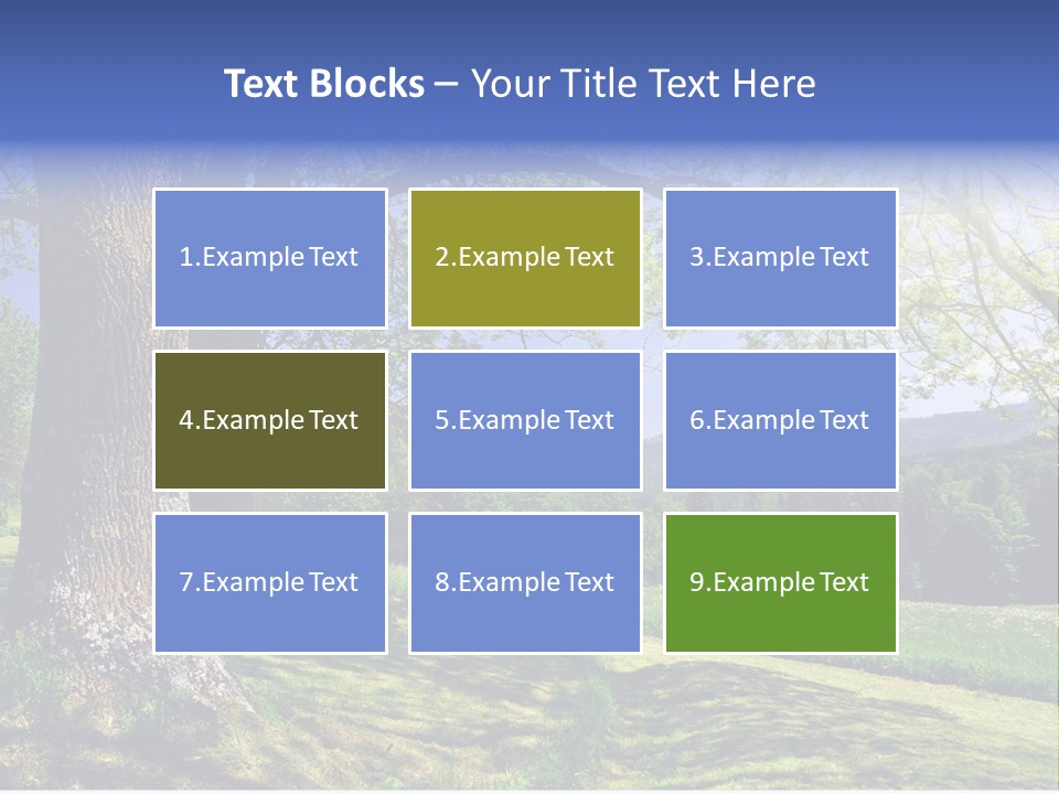 Sumava Mountainous Countryside PowerPoint Template