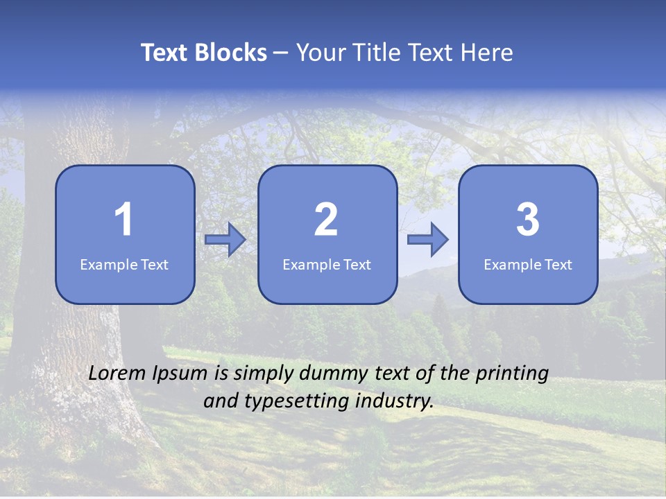Sumava Mountainous Countryside PowerPoint Template