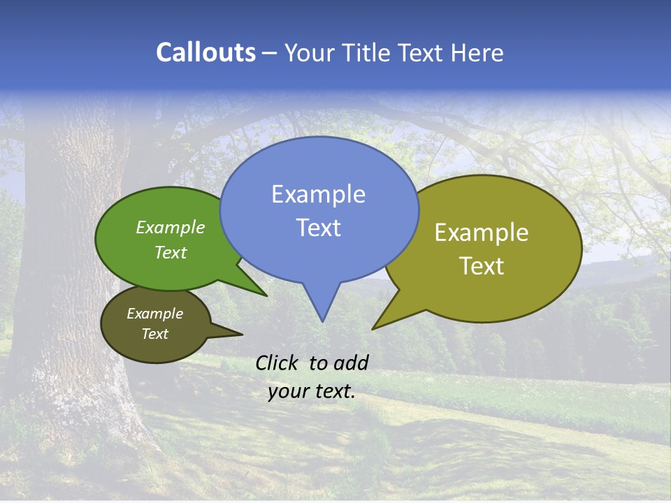 Sumava Mountainous Countryside PowerPoint Template