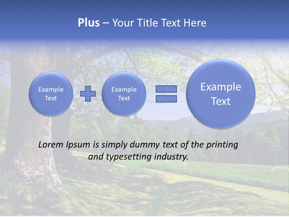 Sumava Mountainous Countryside PowerPoint Template