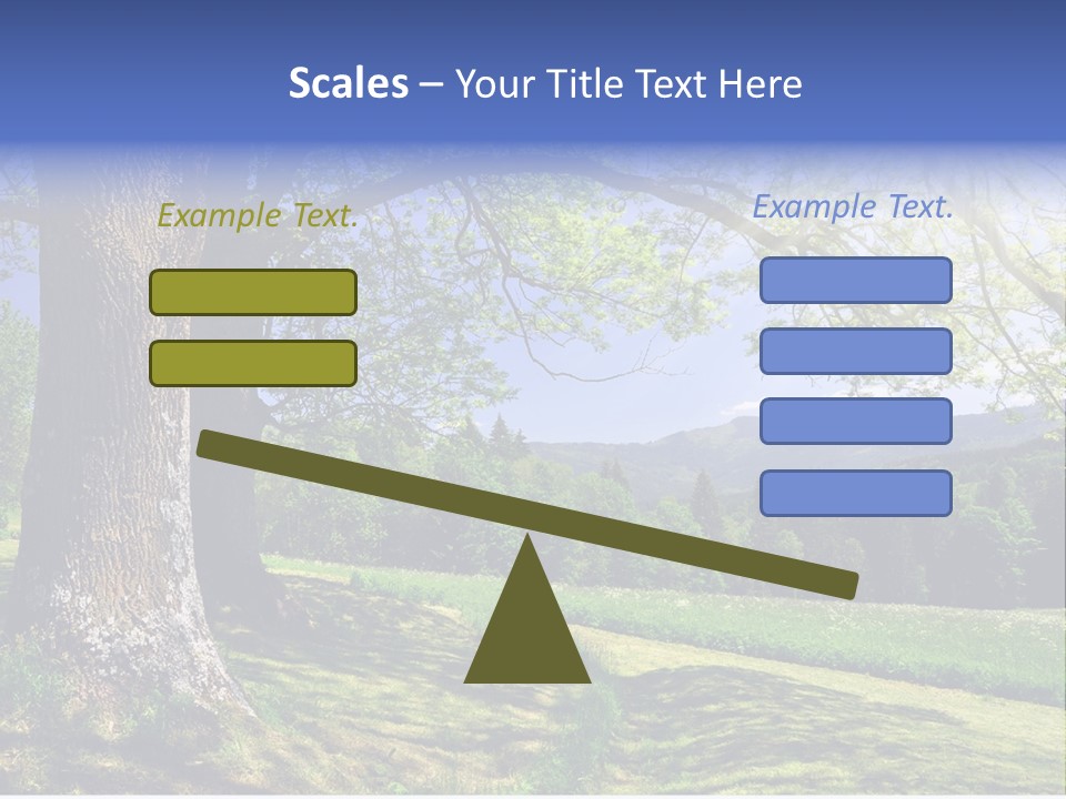 Sumava Mountainous Countryside PowerPoint Template