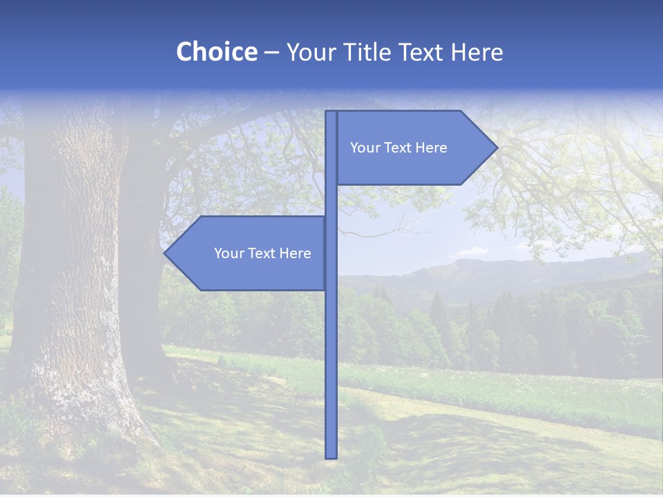 Sumava Mountainous Countryside PowerPoint Template