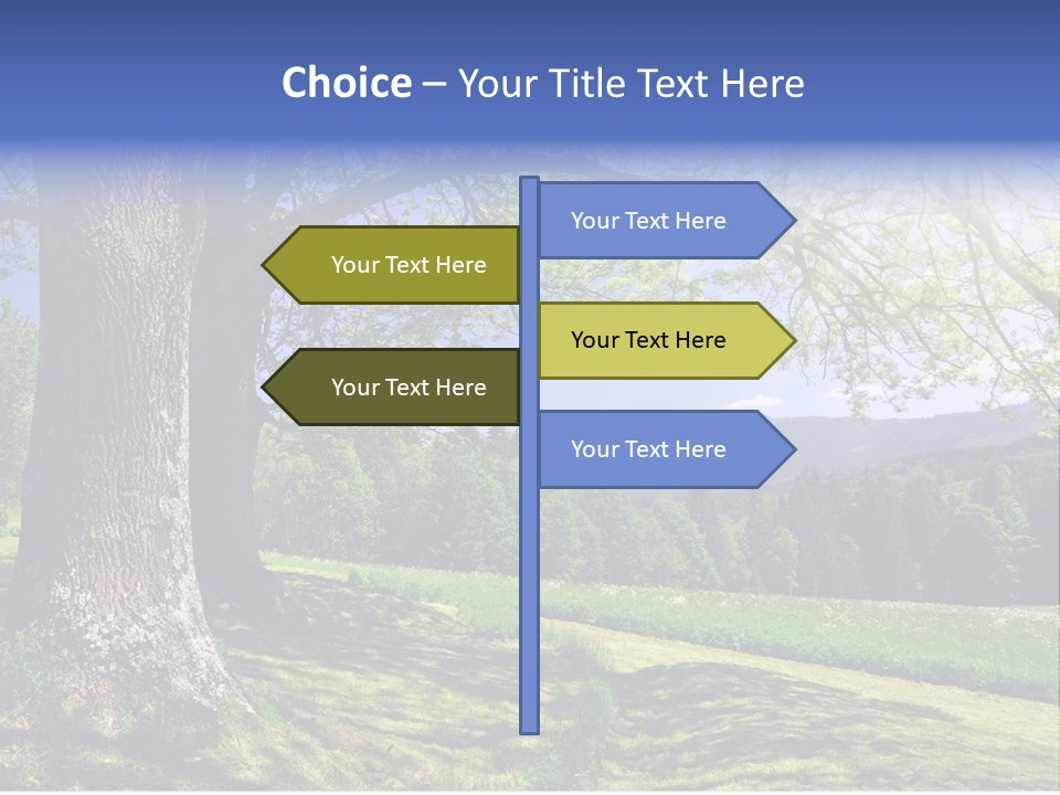 Sumava Mountainous Countryside PowerPoint Template