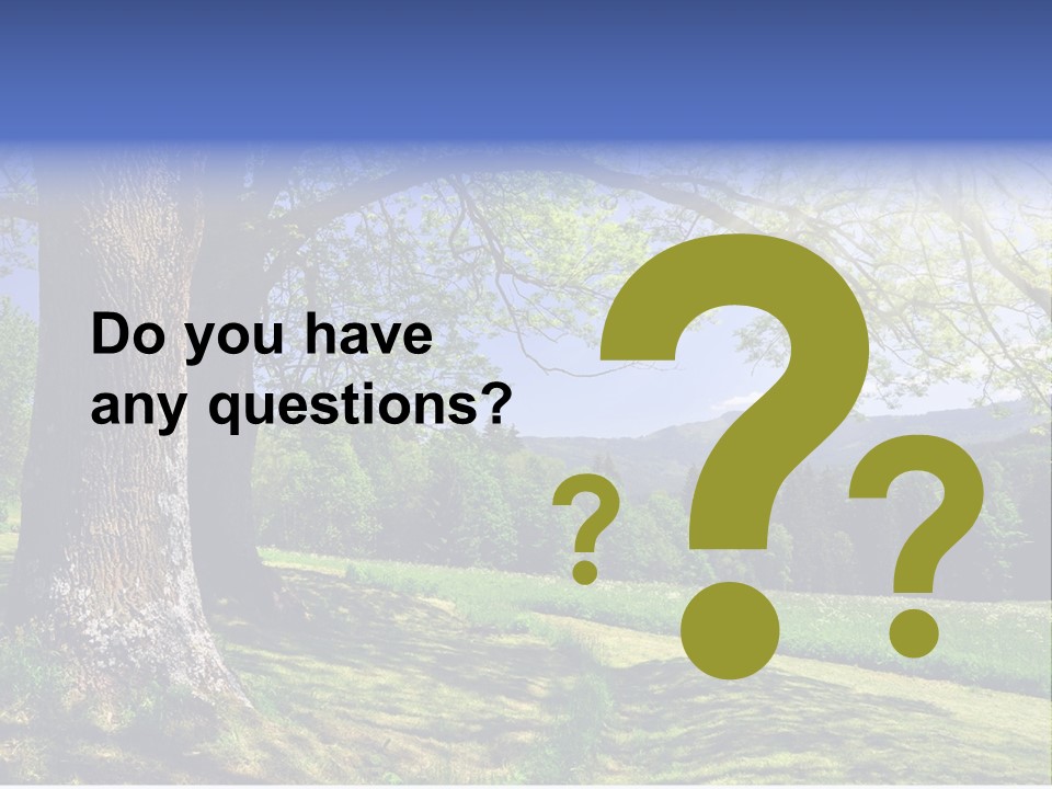 Sumava Mountainous Countryside PowerPoint Template