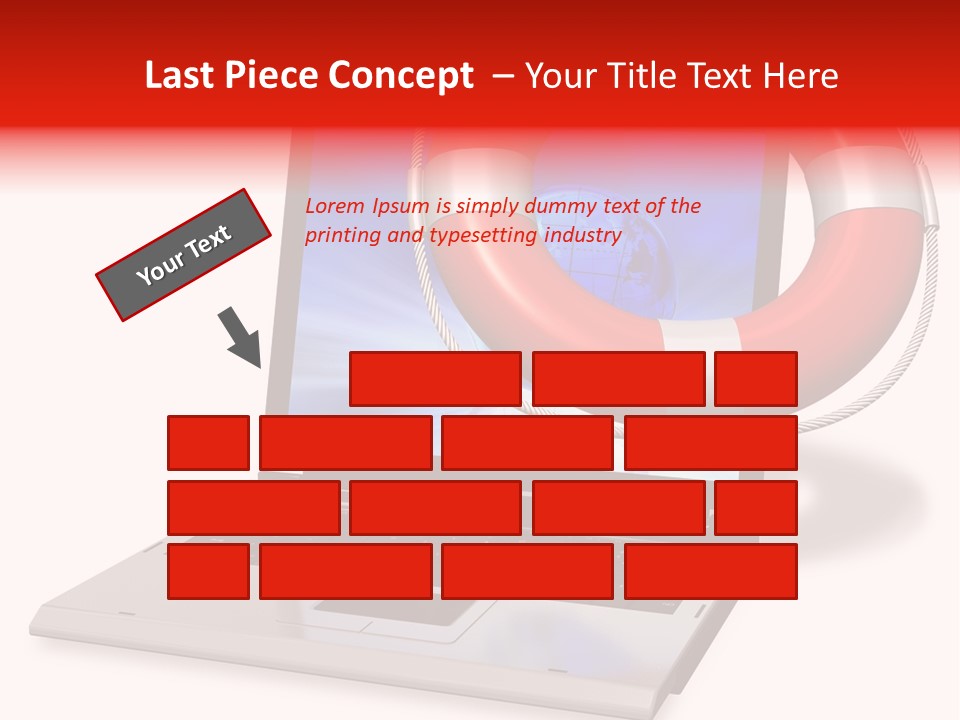 Lifesaver Antivirus Concept PowerPoint Template