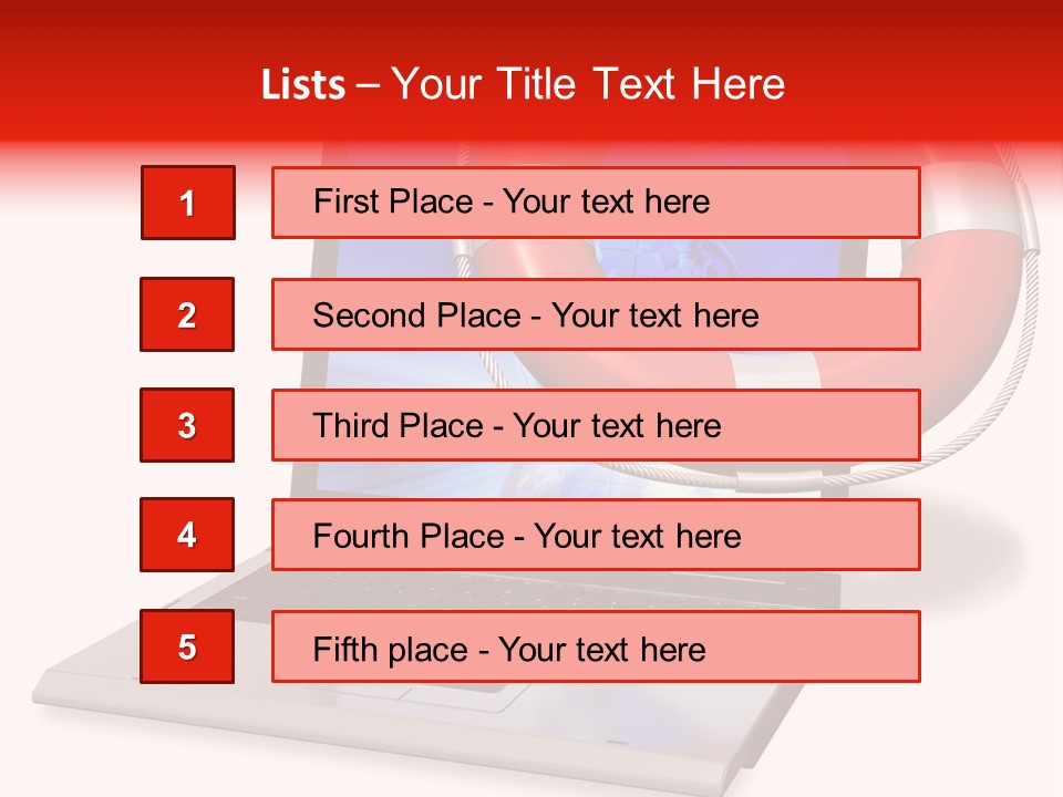 Lifesaver Antivirus Concept PowerPoint Template