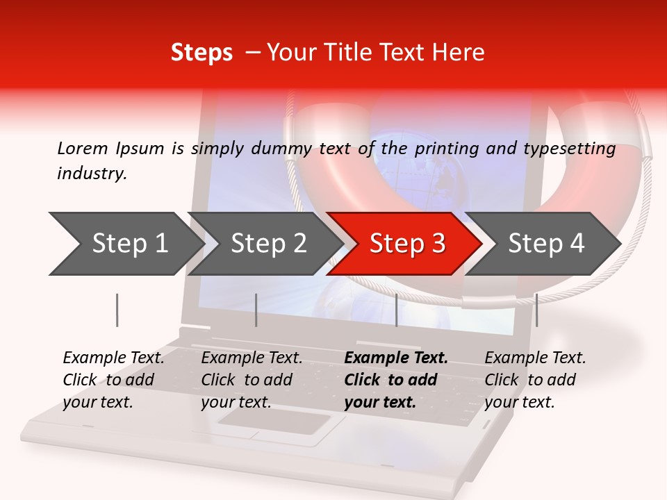 Lifesaver Antivirus Concept PowerPoint Template