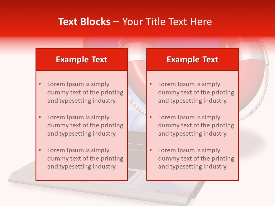 Lifesaver Antivirus Concept PowerPoint Template