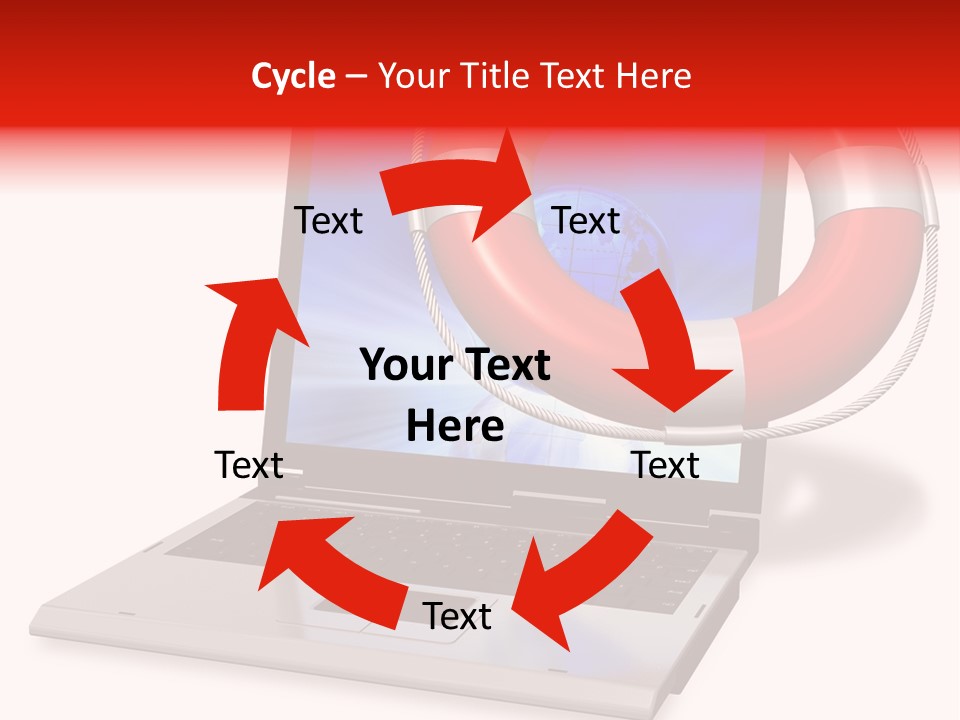 Lifesaver Antivirus Concept PowerPoint Template