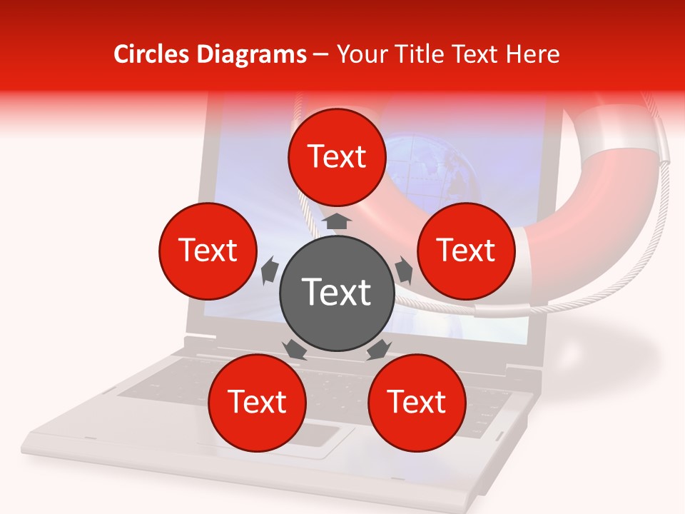 Lifesaver Antivirus Concept PowerPoint Template