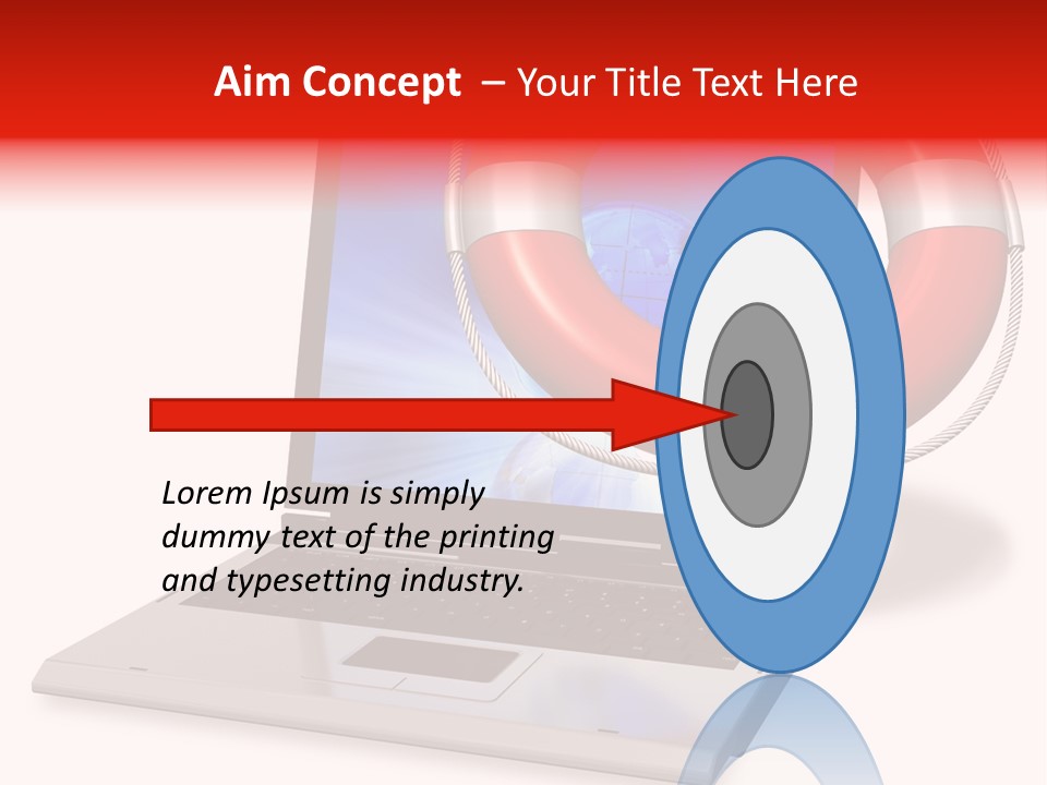 Lifesaver Antivirus Concept PowerPoint Template