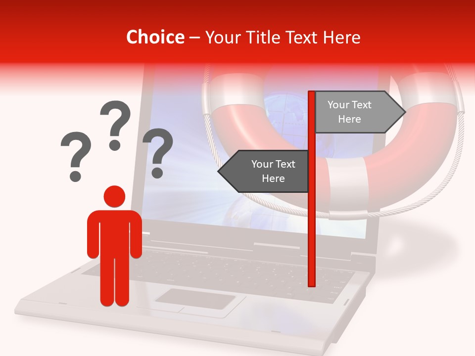 Lifesaver Antivirus Concept PowerPoint Template