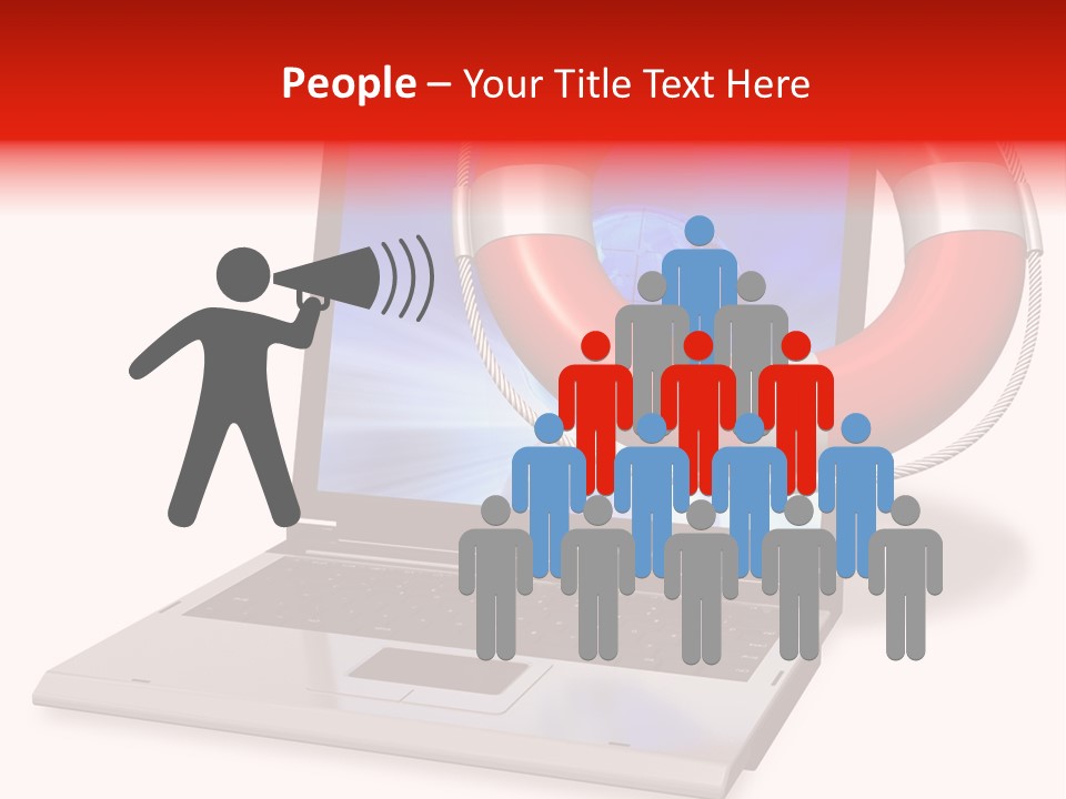 Lifesaver Antivirus Concept PowerPoint Template