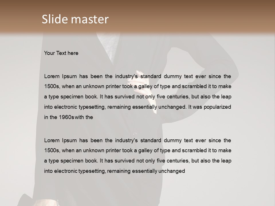 Person Short Camera PowerPoint Template