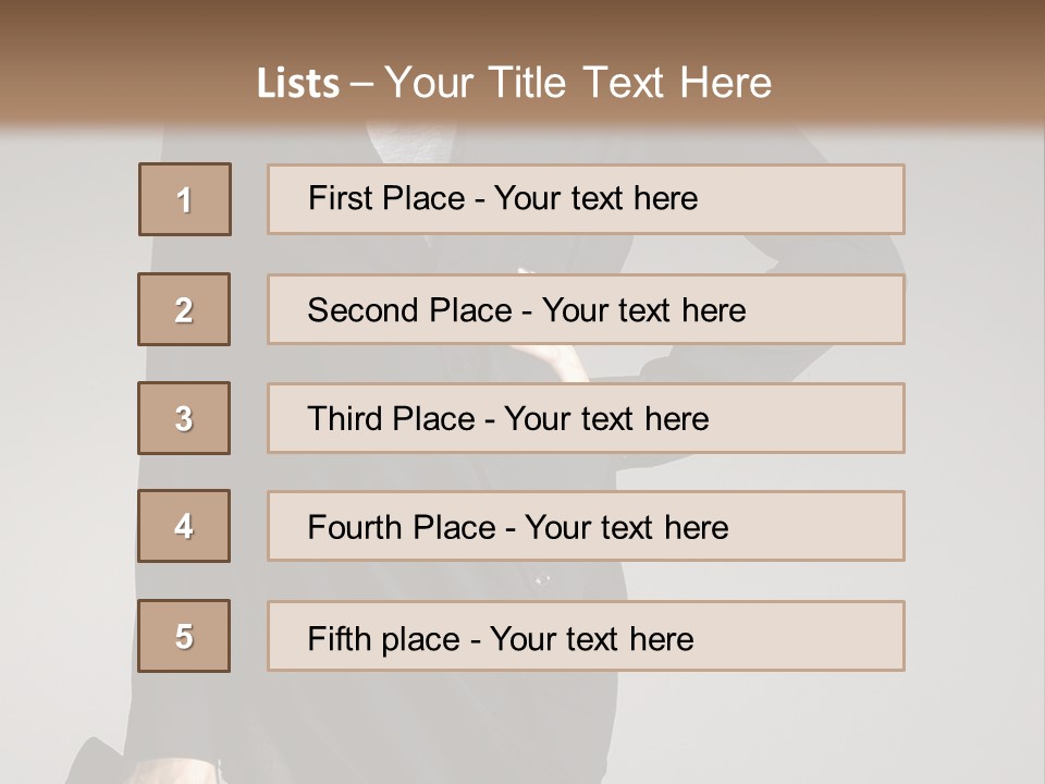 Person Short Camera PowerPoint Template