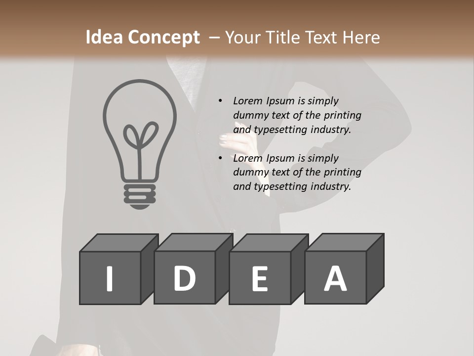 Person Short Camera PowerPoint Template