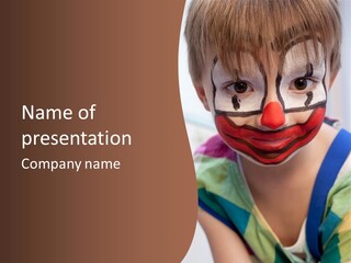 Human Face Entertainment Preschool PowerPoint Template