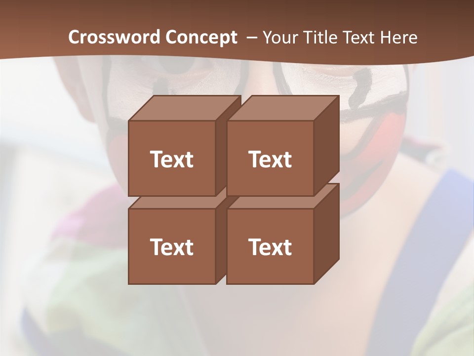 Human Face Entertainment Preschool PowerPoint Template