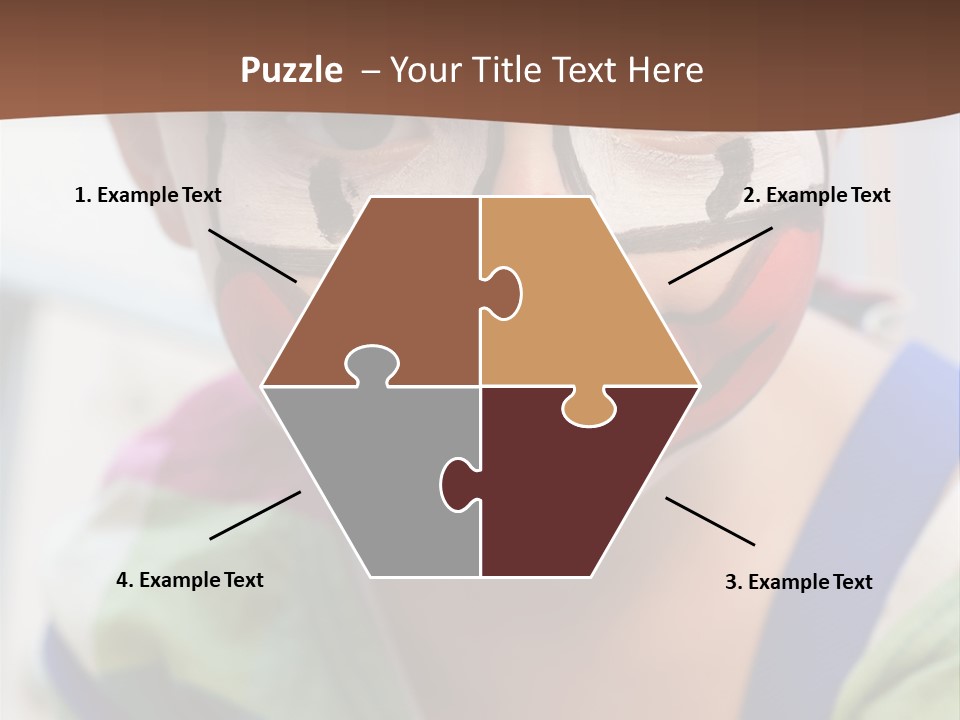 Human Face Entertainment Preschool PowerPoint Template