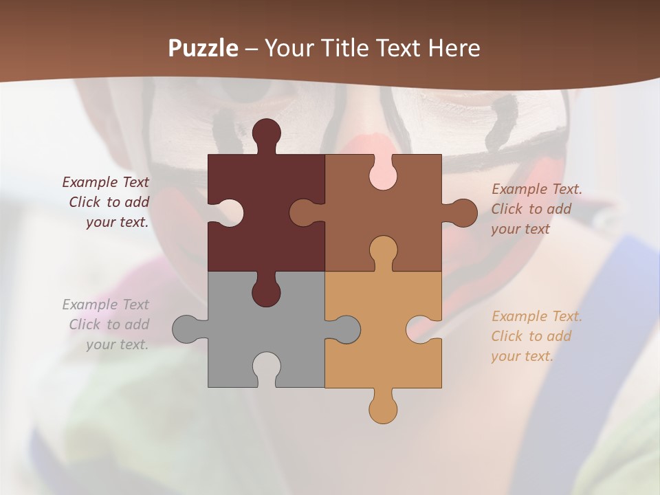 Human Face Entertainment Preschool PowerPoint Template