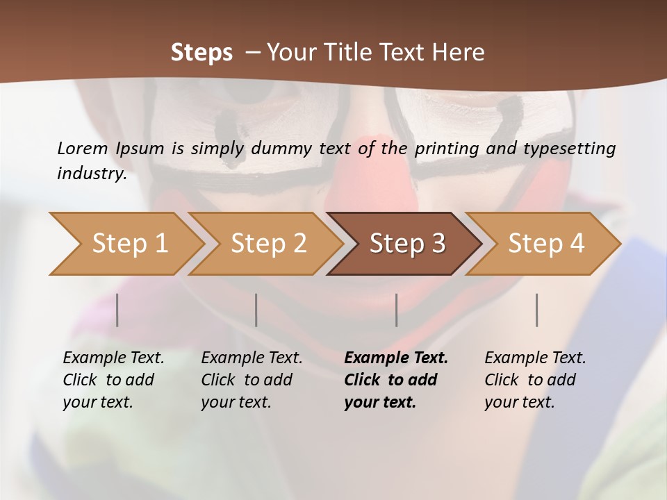 Human Face Entertainment Preschool PowerPoint Template