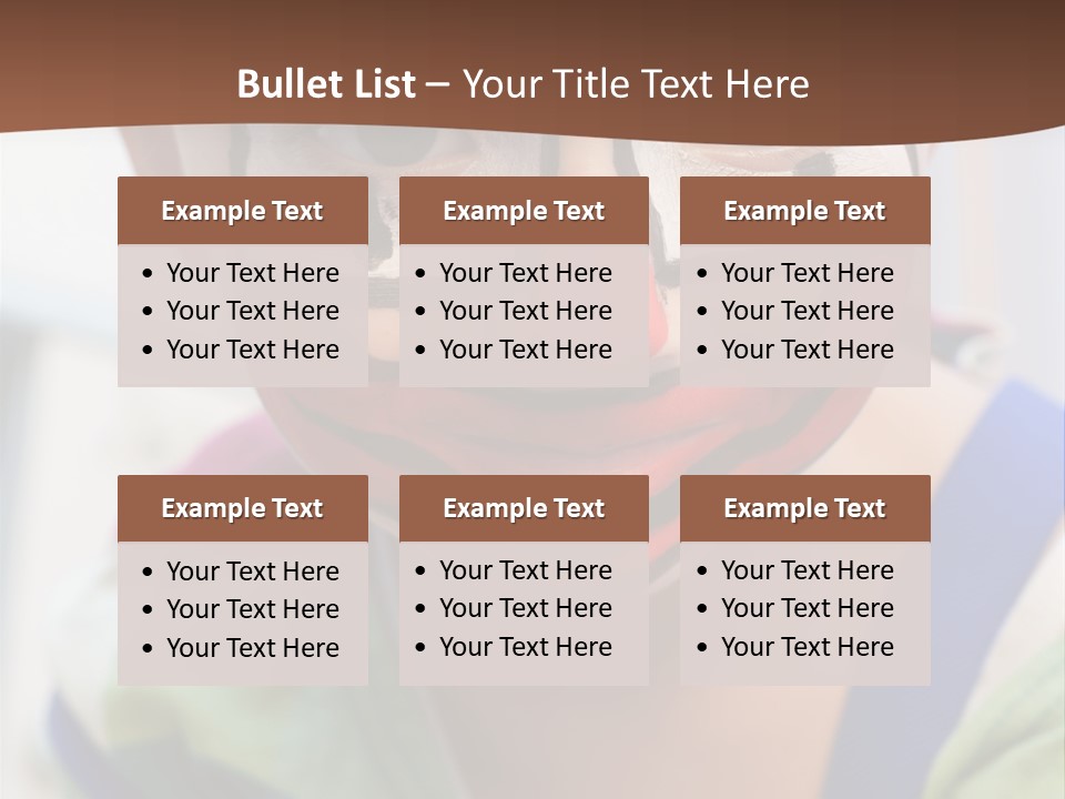 Human Face Entertainment Preschool PowerPoint Template