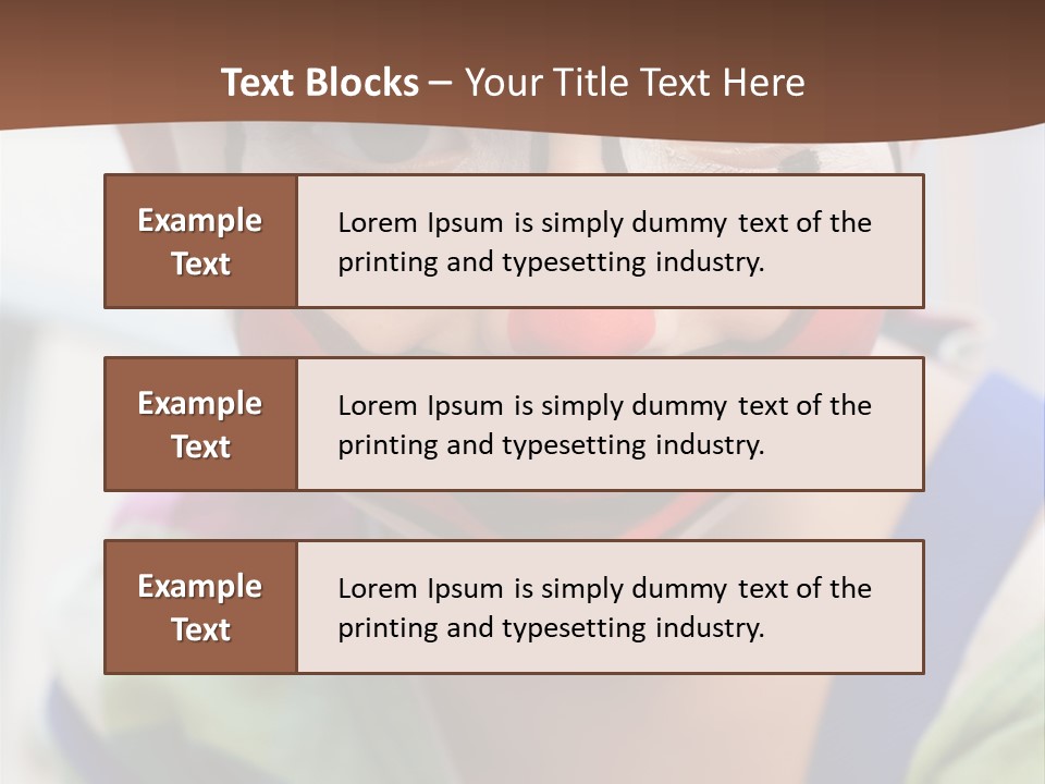 Human Face Entertainment Preschool PowerPoint Template
