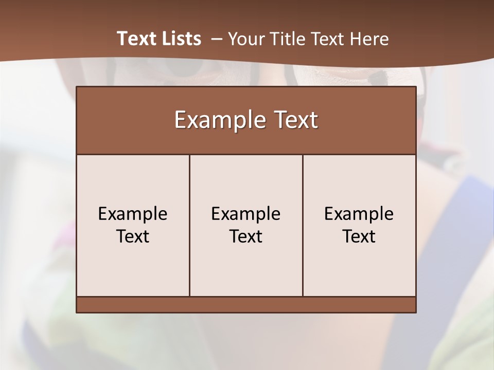 Human Face Entertainment Preschool PowerPoint Template