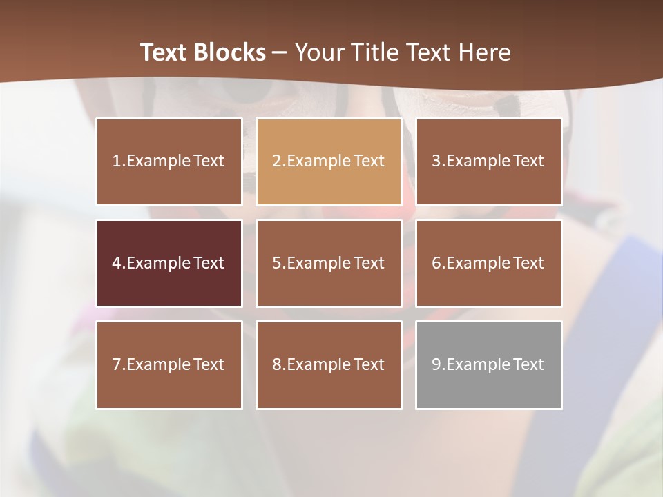 Human Face Entertainment Preschool PowerPoint Template