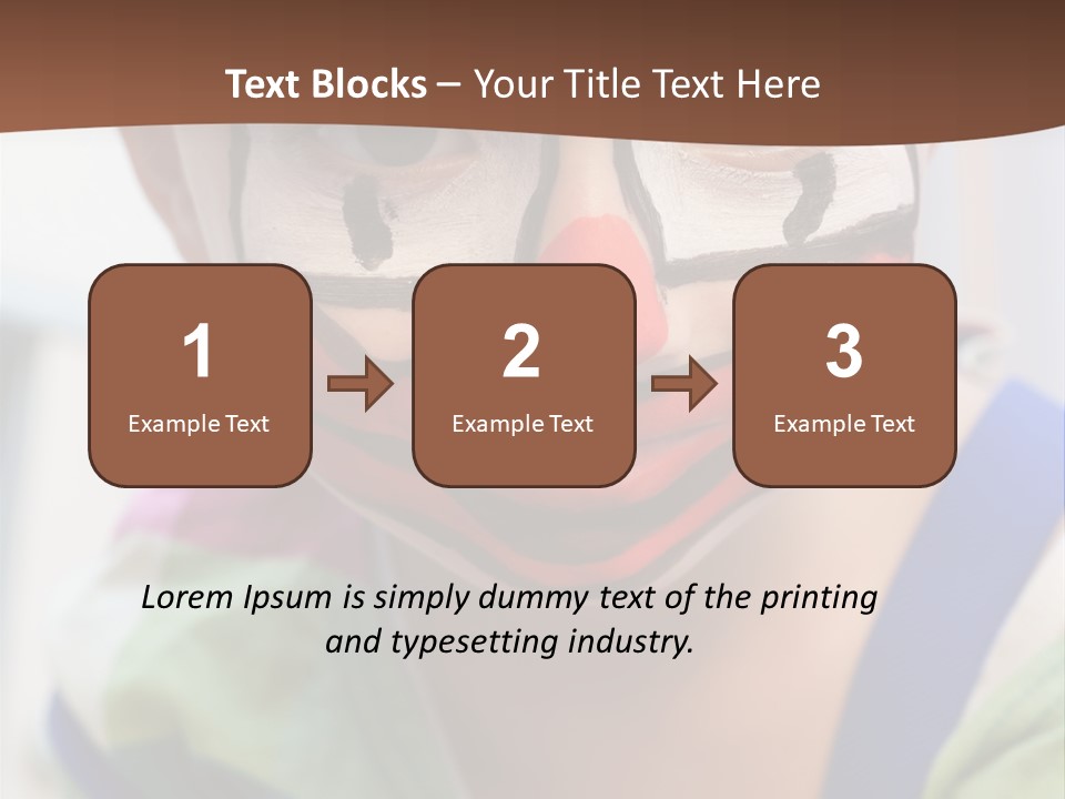 Human Face Entertainment Preschool PowerPoint Template