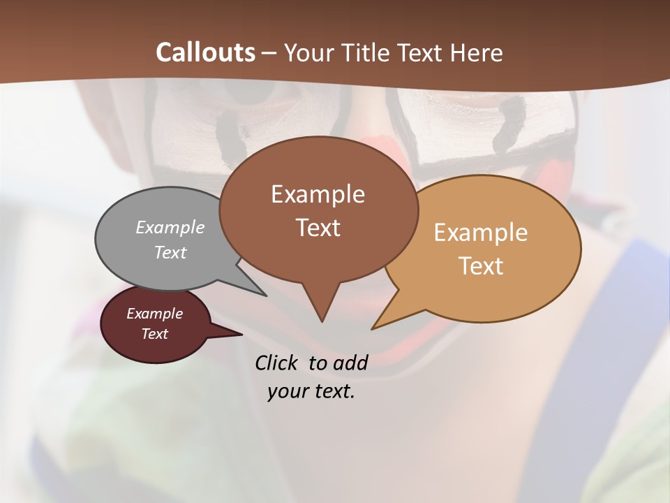 Human Face Entertainment Preschool PowerPoint Template